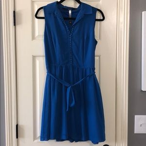 Navy blue business casual dress